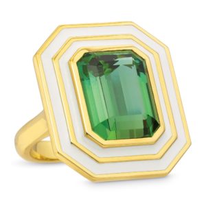 Green Tourmaline Museum Series Ring