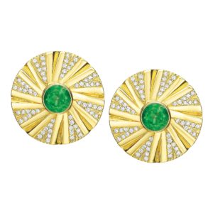 Shazam Emerald and Diamond Earrings